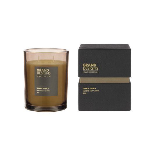 GRAND DESIGNS TERRA FIRMA SCENTED CANDLE 450G