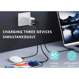 SANSAI USB A+C+C WALL CHARGER- 45W