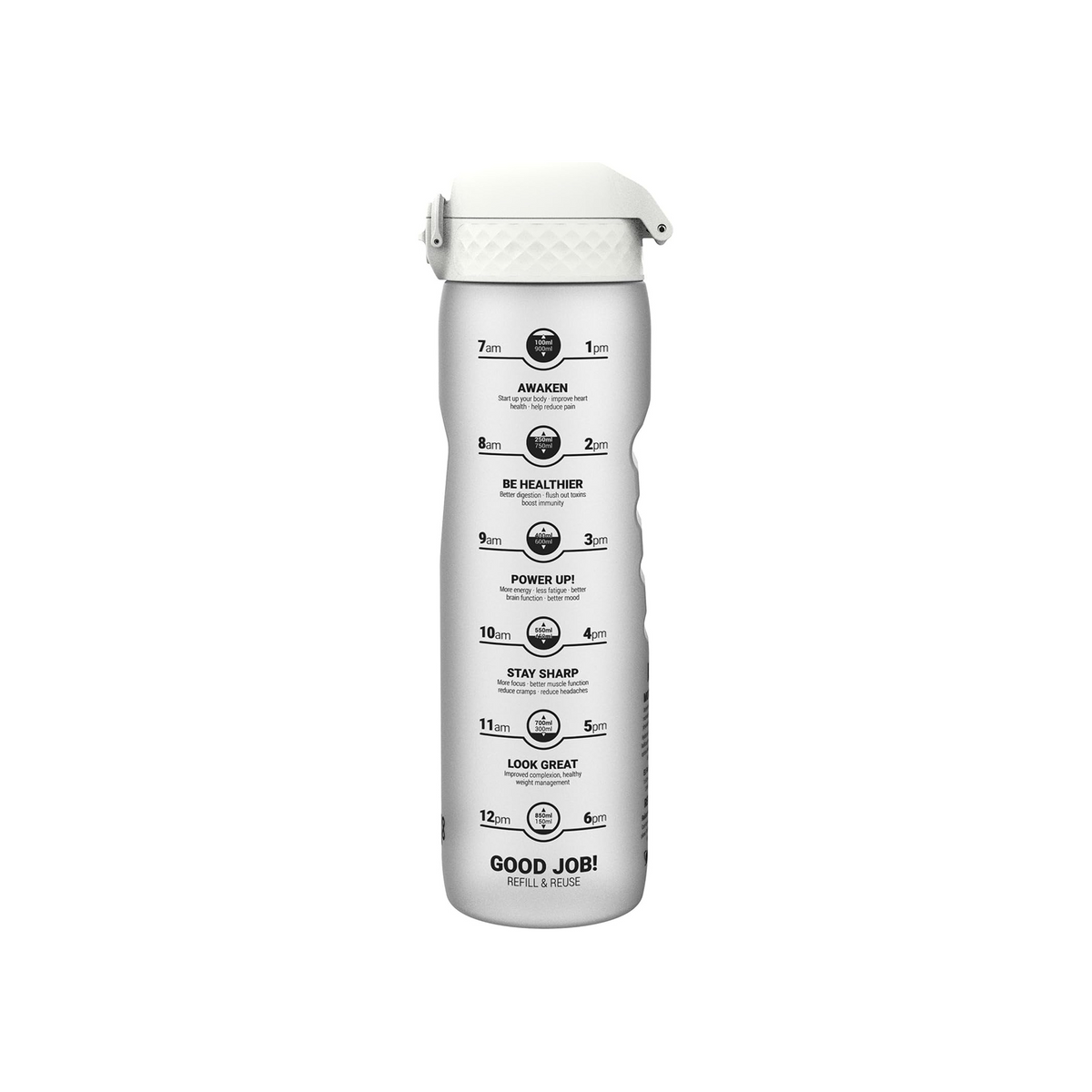 ION8 QUENCH MOTIVATOR BOTTLE FROSTED WHITE 1000ML