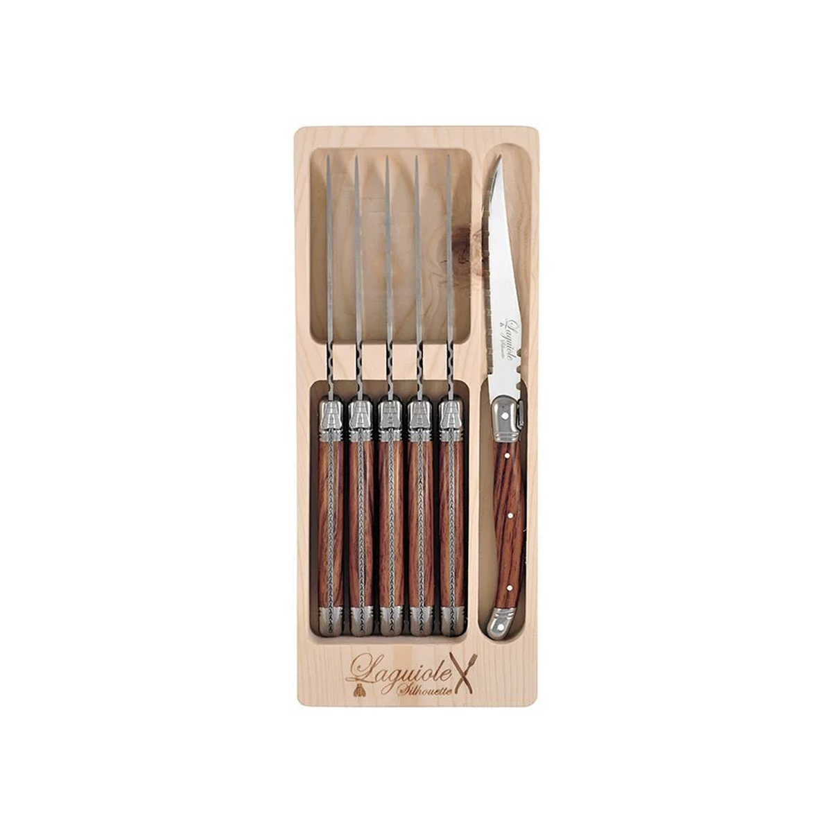 LAGUIOLE SILOHUETTE 6PC STEAK KNIFE SET