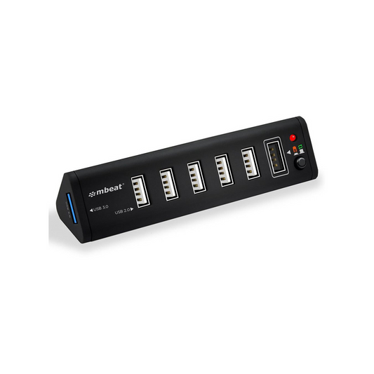 MBEAT 7 Prot USB 3.0 x 1 + USB 2.0 x 6 hub with 2.1A smart charging function