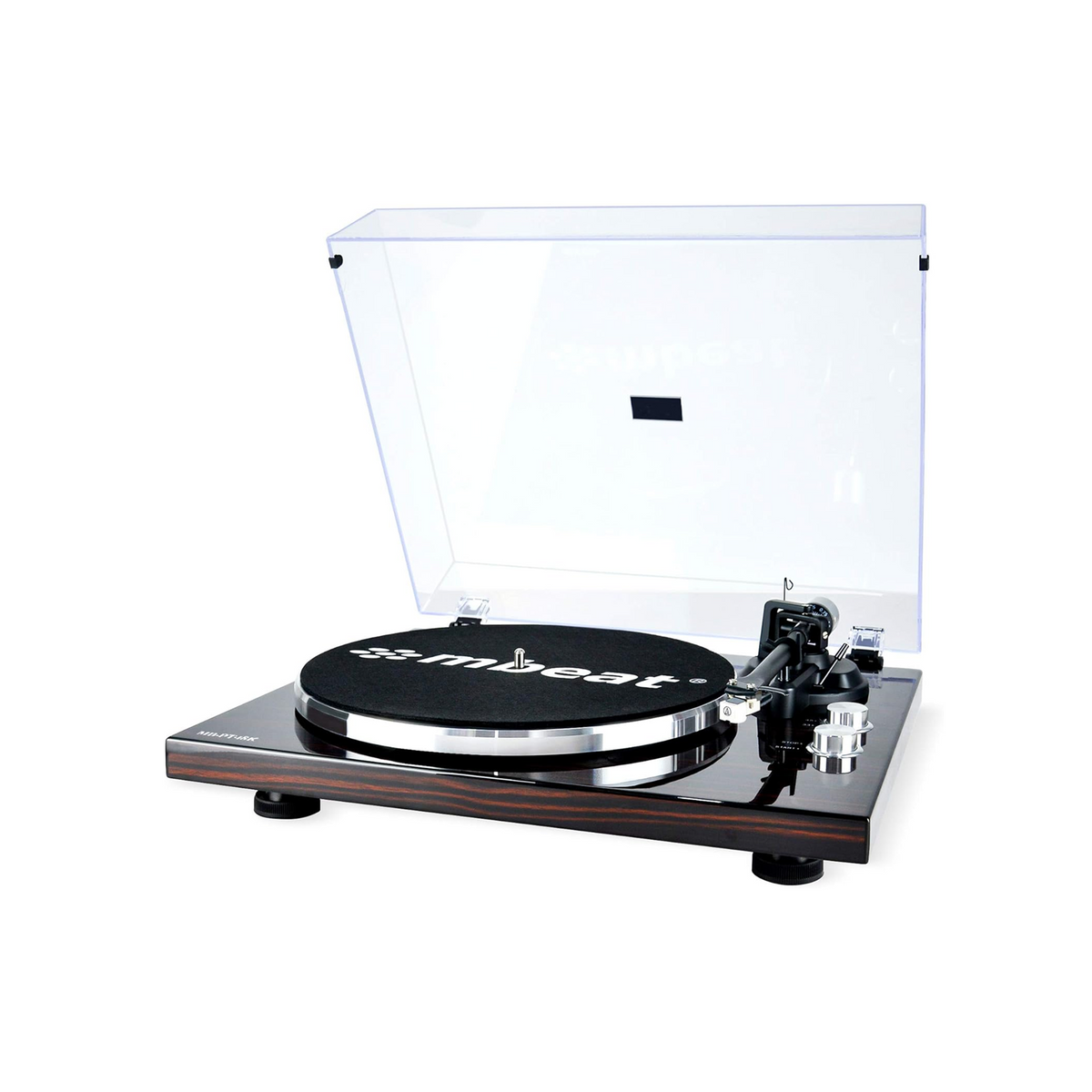 MBEAT HI-FI BLUETOOTH TURNTABLE (MMC, USB, ANTI-SKATING, PREAMPLIFIER) - MACASSAR EBONY