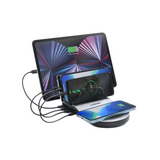 MBEAT GORILLA POWER 50W QI CERTIFIED MULTI-DEVICE USB & WIRELESS CHARGING DOCK