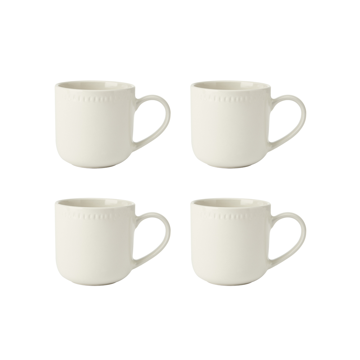MIKASA CRANBORNE 4PC STONEWARE MUG SET 320ML