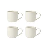MIKASA CRANBORNE 4PC STONEWARE MUG SET 320ML