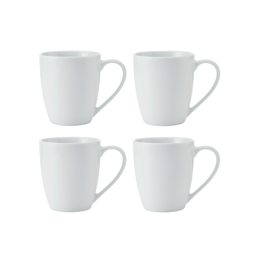 MIKASA CHALK 4PC PORCELAIN MUG SET 380ML