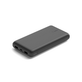 BELKIN Boost Charge CCC-Certified 20k mAh Power Bank (Triple-Port) + USB-C  to USB-A Cable - Black (BPB012btBK)