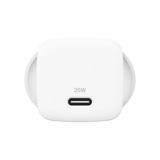 BELKIN Boost Charge 25W USB-C PD 3.1 Cubic Wall Charger - White (WCA012auWH)