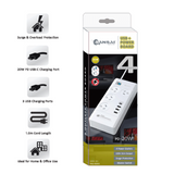 SANSAI 4 OUTLET USB-A & USB-C POWERBOARD