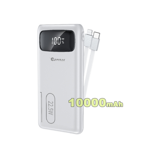 SANSAI PORTABLE POWER BANK 10000MAH (Black and White - randomly selected)