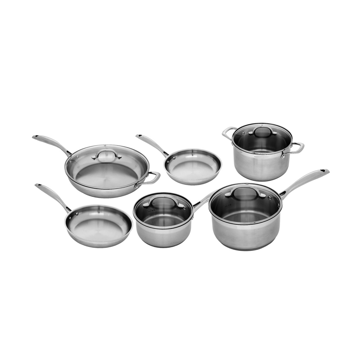 SWISS DIAMOND PREMIUM STEEL INDUCTION 10 PIECE SET