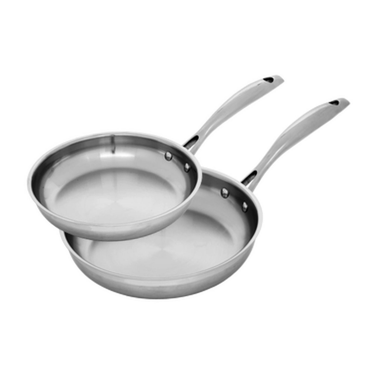 SWISS DIAMOND PREMIUM STEEL INDUCTION FRYPAN 2PC SET 20CM & 28CM