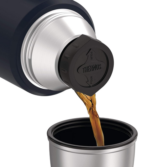 THERMOS 2L STAINLESS KING VACUUM INSULATED FLASK MIDNIGHT BLUE