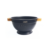 CLASSICA ACACIA HANDLE WITH BLACK STAINLESS STEEL BODY - 24CM COLANDER