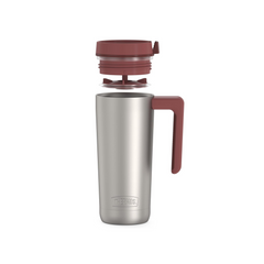 THERMOS GUARDIAN VACUUM INSULATED TRAVEL MUG 530ML STAINLESS STEEL WITH ROSEWOOD RED