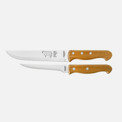 TRAMONTINA 2PC CHURASCO KNIFE SET WITH 20CM MAGNETIC RACK
