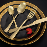 AMEFA 24PC CUTLERY SET WITH BONUS CAKE FORK SET CHAMPAGNE