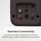 KANTO UKI 100W DESKTOP SPEAKERS WITH BLUETOOTH, USB-C, HEADPHONE OUT, PAIR