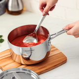 TRAMONTINA  GRANO 4PC TRIPLY CLAD COOKWARE SET STAINLESS STEEL