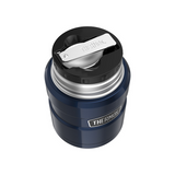 THERMOS 470ML STAINLESS KING VACUUM INSULATED FOOD JAR MIDNIGHT BLUE