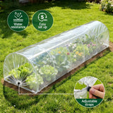Green Fingers Mini Greenhouse 300x45x30cm Tunnel Clear PVC Steel Frame Portable