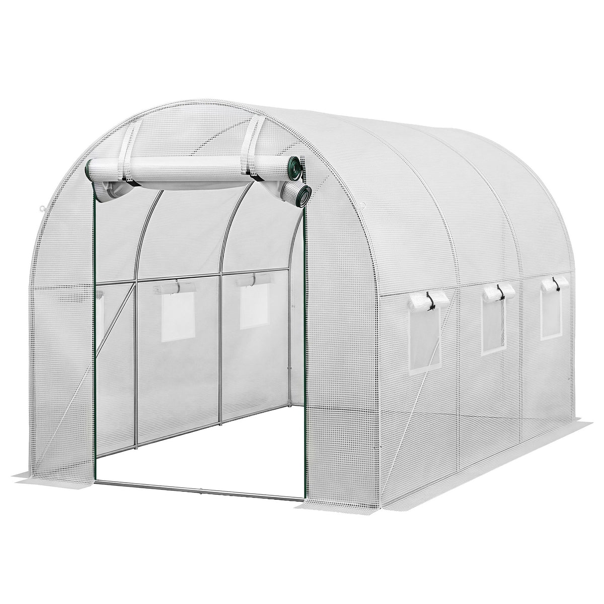 Green Fingers Greenhouse 3x2x2M Walk in Green House White