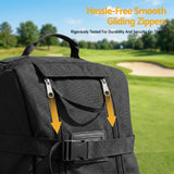 Everfit Golf Travel Bag Flight Cover Foldable Soft Case Wheels Black