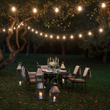 LUMIFX 10 BULB OUTDOOR FESTOON LIGHTS 8 LIGHTING EFFECTS 10 METRES WARM WHITE