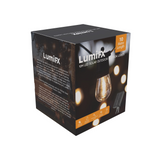 LUMIFX 10 BULB OUTDOOR FESTOON LIGHTS 8 LIGHTING EFFECTS 10 METRES WARM WHITE