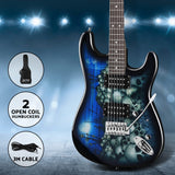 Alpha 41 Inch Electirc Guitar Humbucker Pickup Switch Full Size Skull Pattern