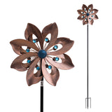 Gardeon Garden Windmill Double Layer Metal Wind Spinner 190cm Bronze