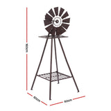 Gardeon Garden Windmill Metal Outdoor Yard Decor 160cm Bronze