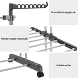Artiss 2X Clothes Drying Rack 173cm Coat Airer Hanger Foldable