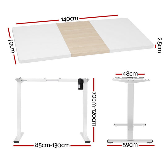 Artiss Electric Standing Desk Sit Stand Desks 140CM