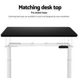 Artiss Standing Desk Frame Only Dual Motor Motorised Adjustable 125KG Load White
