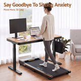 Artiss Motorised Standing Desk with Storage Drawer 120cm Wood Black
