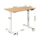 Artiss Standing Desk Electric Adjustable Ergonomic Office Table 100cm Oak
