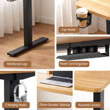 Artiss Electric Standing Desk Height Adjustable Home Office 120cm Oak