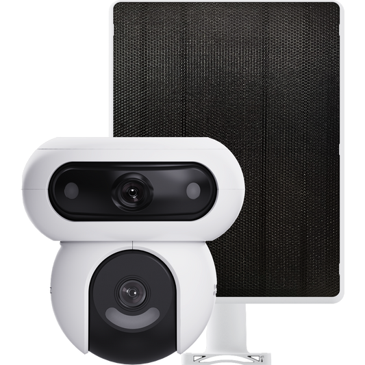 EZVIZ HB90 DUAL 3K CAMERA WITH SOLAR PANEL AND 16GB SD CARD