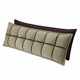 Giselle Bedding Headboard Pillow with Double-Layer Storage Wedge Reading Backrest with Adjustable Filling, Chenille Bed Rest Cushion for Daybed, Dorm, and RV King