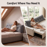 Giselle Headboard Pillow for Sitting in Bed, Upgraded Shredded Foam Reading Wedge Cushion for Lumbar Support, 320g Corduroy Backrest with Side Pockets for Dorm Daybed, King