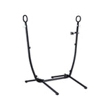 Gardeon Hammock Chair Stand Iron Frame w/ Phone Holder Black