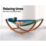 Gardeon Hammock Bed Outdoor Camping Kids Timber Hammock Rocking