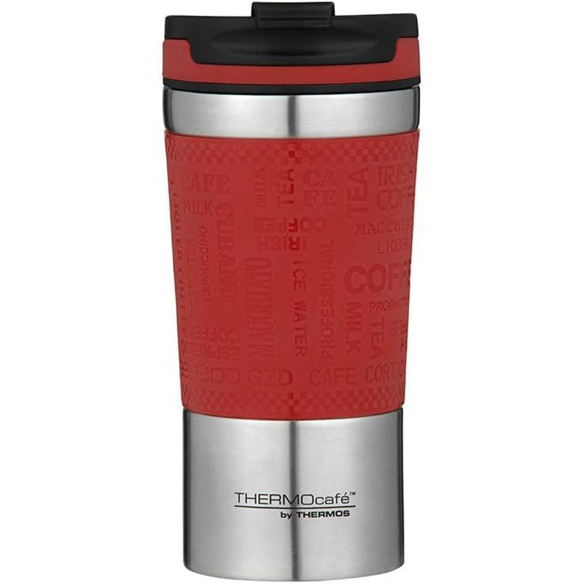 THERMOS VACUUM INSULATED TRAVEL CUP 350ML DARK RED