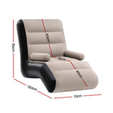Gardeon Inflatable Chair Sun Lounger Blow Up Folding Air Chairs Sofa for Camping with Pump