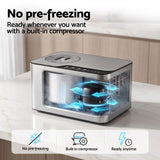 Devanti 2L 2-in-1 Ice Cream & Yogurt Maker Machine No Pre-Freezing Homemade Gelato Sorbet