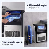 Devanti 35kg Commercial Ice Maker Freestanding Ice Cube Machine