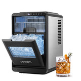 Devanti Ice Maker Crescent Ice 16pcs Countertop Machine 12KG/24H for Home
