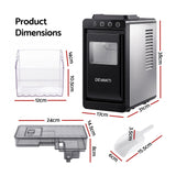 Devanti Ice Maker Ice Slim Compact Countertop Machine 12KG/24H for Home