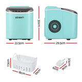 Devanti 12kg Ice Maker Machine w/Self Cleaning Green